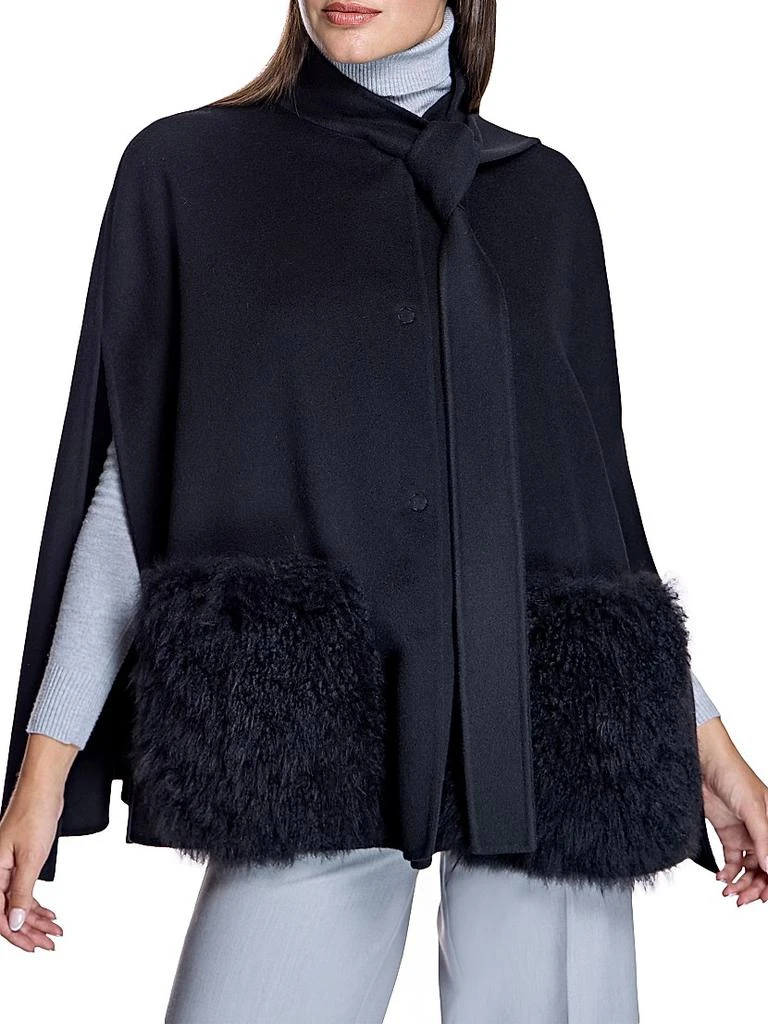 Maximilian Loro Piana Cashmere Cape with Cashmere Fur Pockets 2