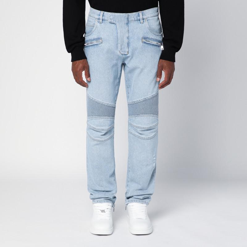 Balmain Men's Ribbed Cotton Slim-Fit Jeans - Pants - Save