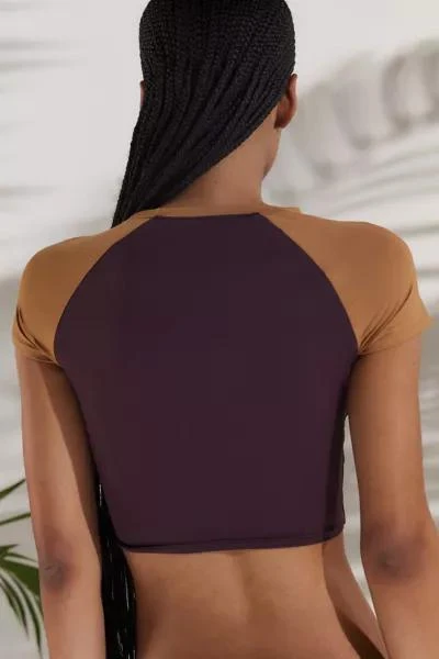 Roxy Roxy X Out From Under Drop In Cropped Rash Guard 3