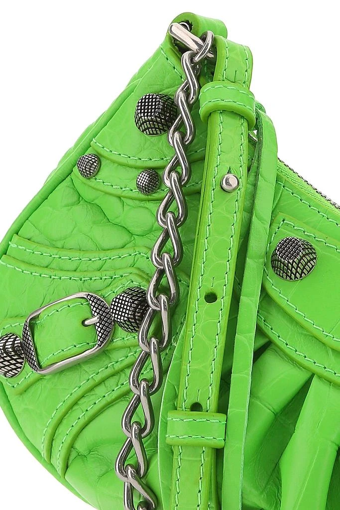 Balenciaga Fluo green leather Le Cagole mini handbag 3