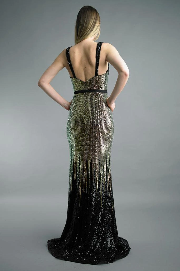 Ombre Sequin Gown  On Sale Now with Up to 41% Off | Discover Exclusive  Deals & Savings at BeyondStyle  Authentic Basix Black Label women|clothing| dresses with Limited-Time Discounts, Free Shipping, and