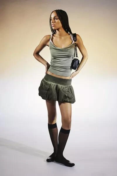 Jaded London Jaded London Cargo Bubble Micro Skirt 4