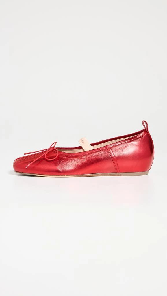 Simone Rocha Classic Pleated Ballerina Flats With Band 6