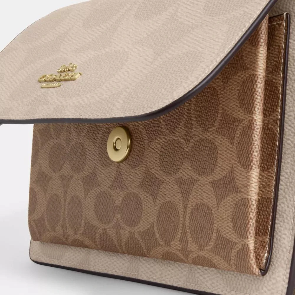 Coach Klare Crossbody Bag In Blocked Signature Canvas 8