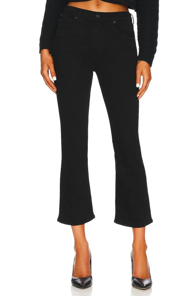 Citizens Of Humanity Women's Isola Cropped Boot Jeans In Black