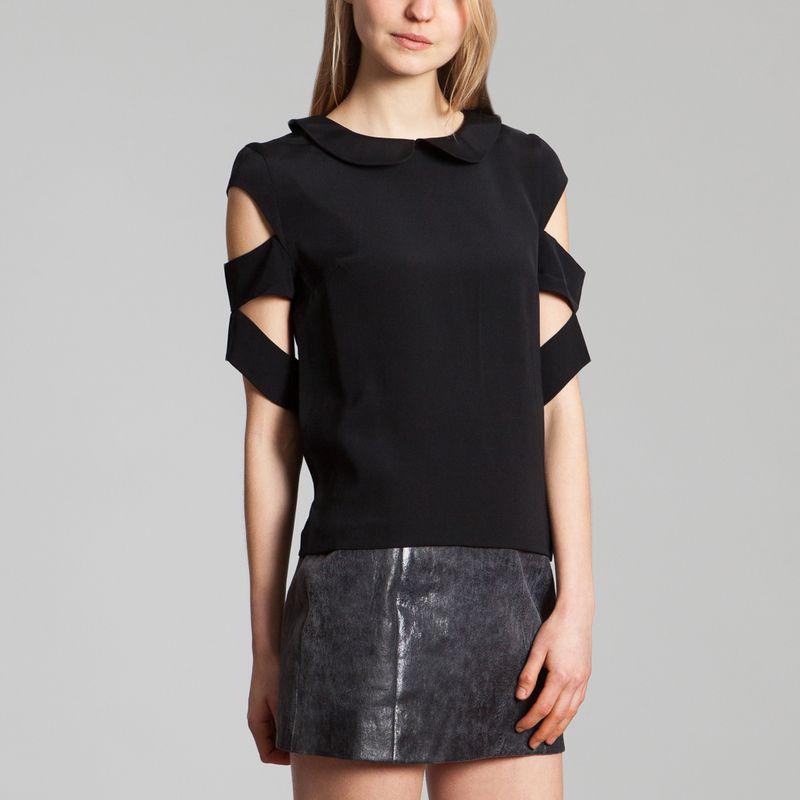 As I Am Silk Top Black AS I AM