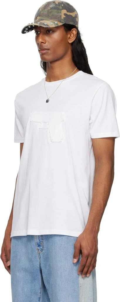 Ashley Williams SSENSE Exclusive White Embossed Gun Danny T-shirt 4