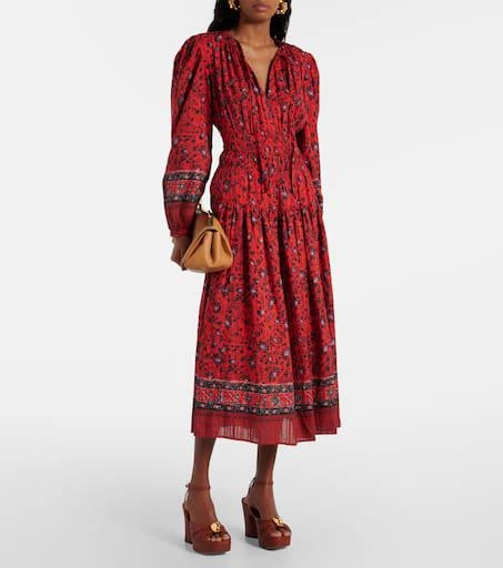 Ulla Johnson Mona floral cotton-blend midi dress 2
