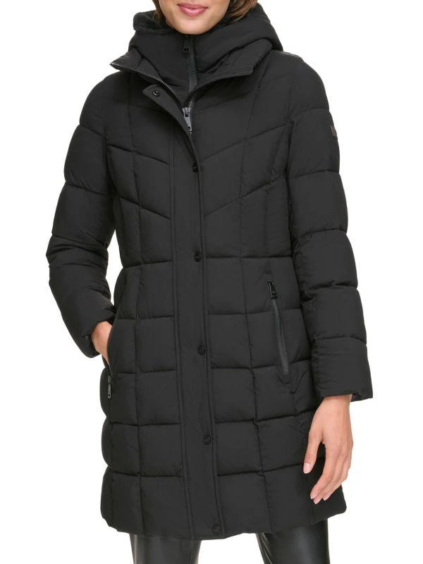 DKNY Longline Bib Puffer Jacket 1