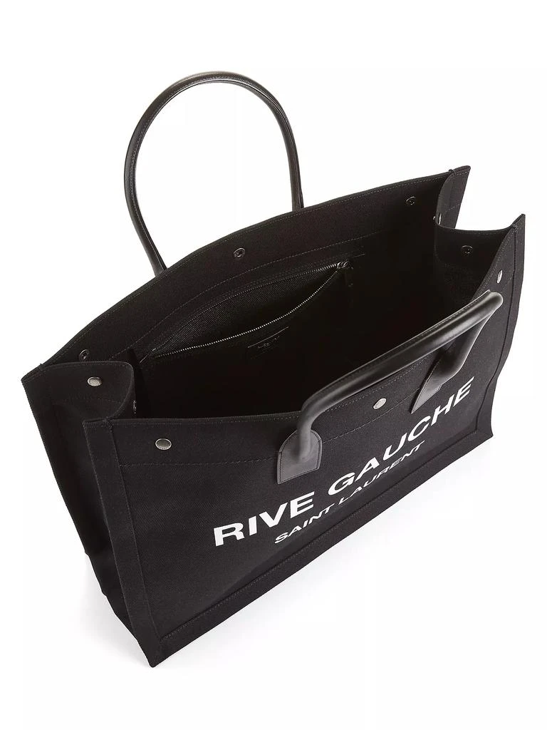 Yves Saint Laurent Rive Gauche Linen Tote 3