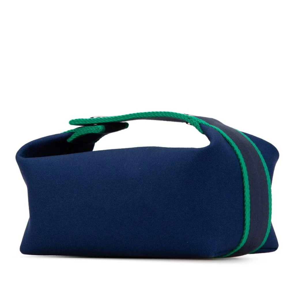 Hermes blue Marine Navy Toile H Handbag Pouch (Pre-Owned) 2
