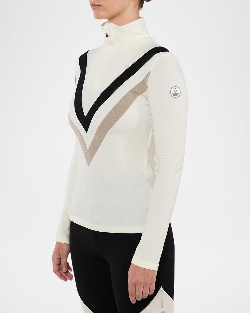 WE NORWEGIANS Voss Chevron Quarter-Zip Pullover
