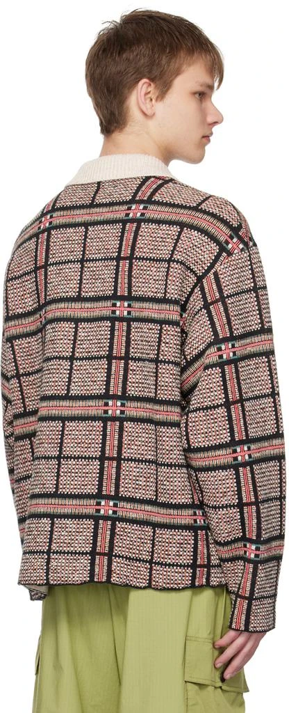 A PERSONAL NOTE 73 Black & Beige Checked Cardigan 3