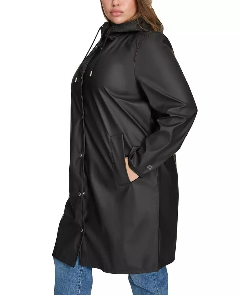 Levi's Plus Size Hooded Long-Sleeve Zip-Front Coat 3