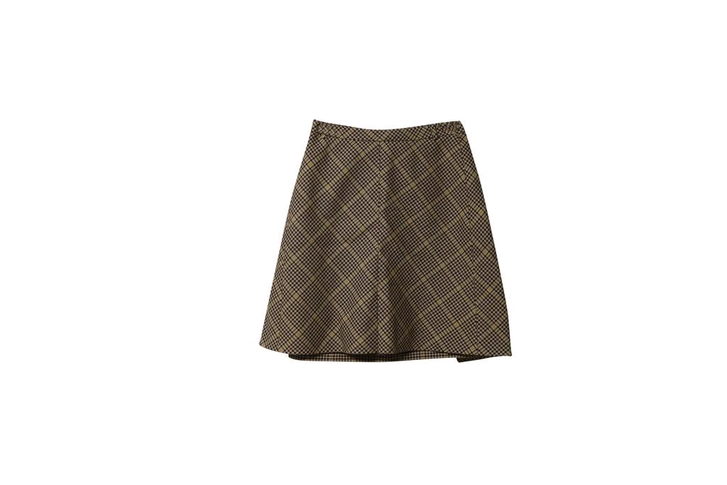 Balenciaga Houndstooth Skirt in Brown Wool 5