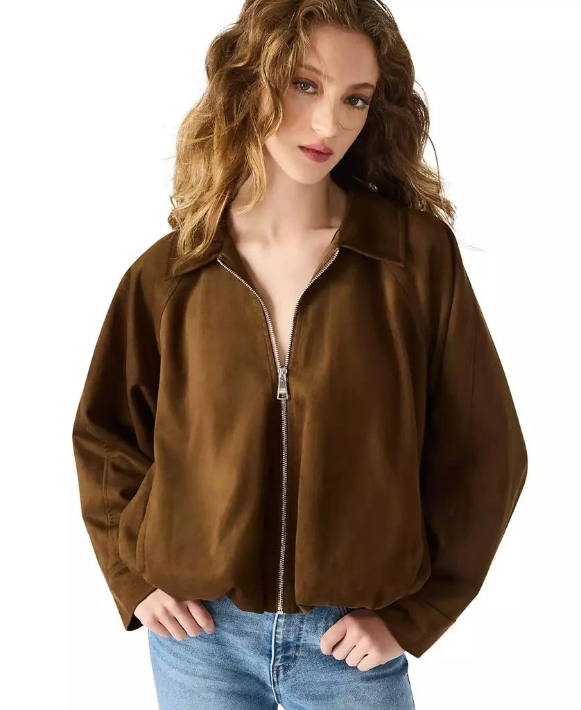 Steve Madden Women's Faux Suede Mackey Long Sleeve Jacket 1