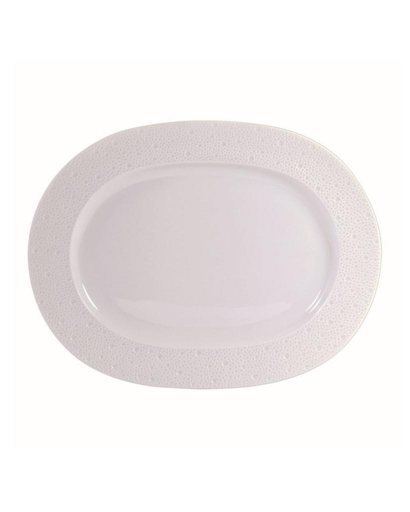 Bernardaud Ecume White Oval Platter, 14"