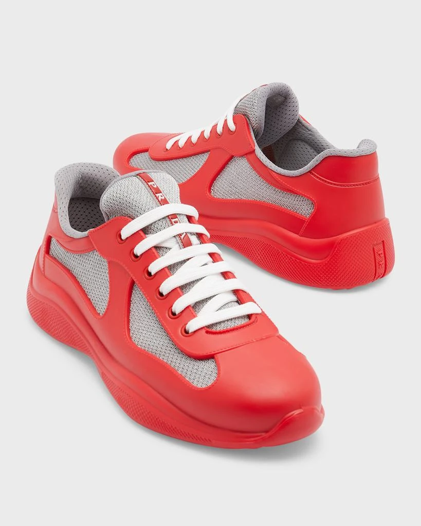 Prada Men's Americas Cup Rubber Trainer Sneakers 9