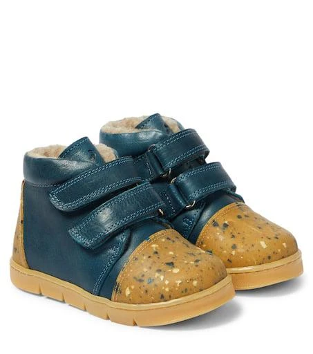 Petit Nord Shearling-lined leather sneakers