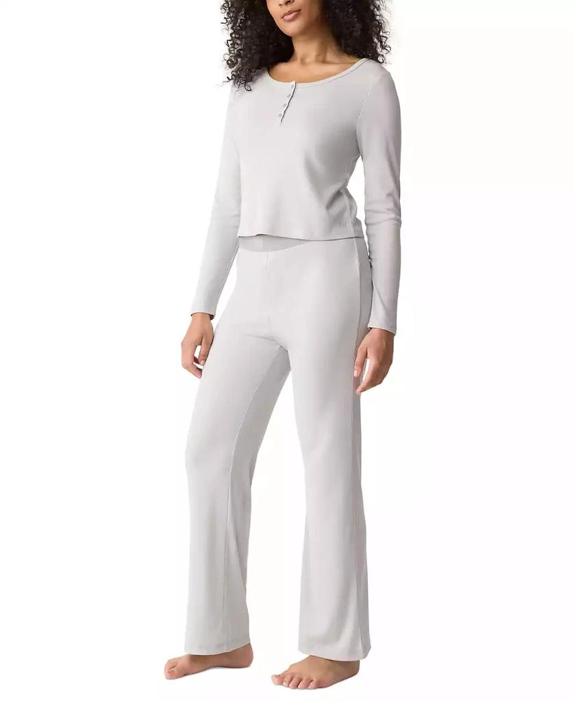 GAP GapBody Women
s Long-Sleeve Rib Pajama Top 4