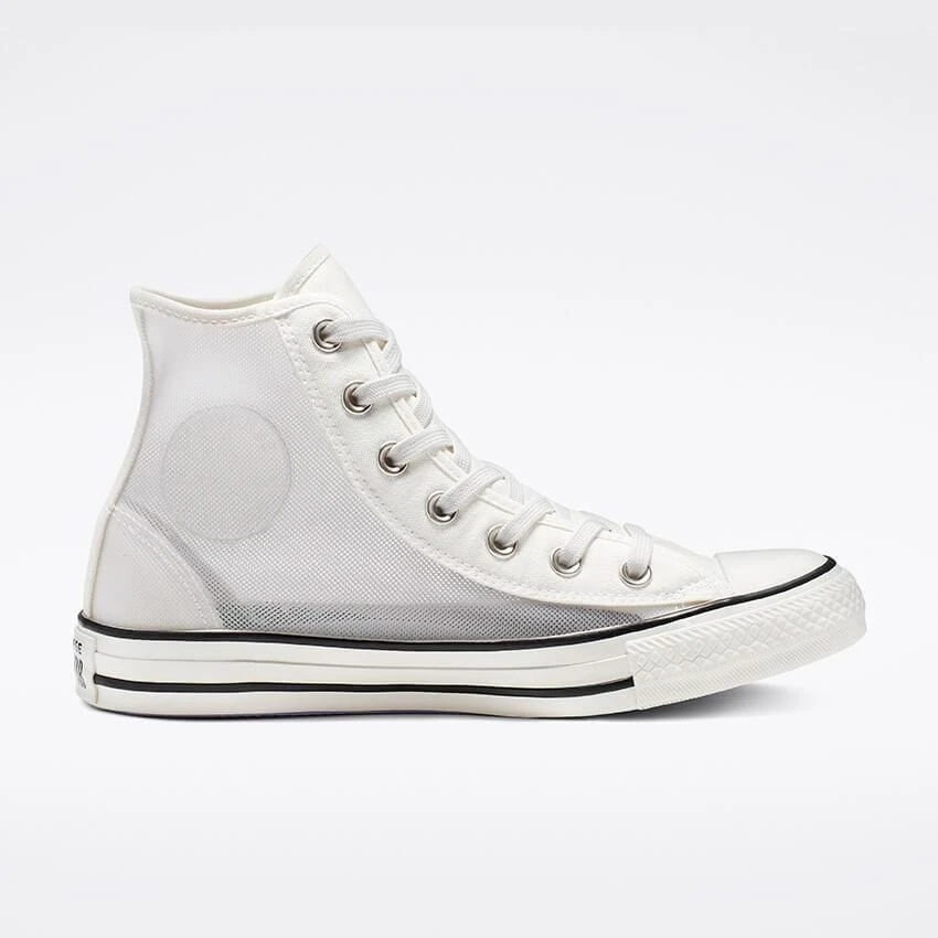 Converse Chuck Taylor All Star Ladies See Thru White High Sneakers 1