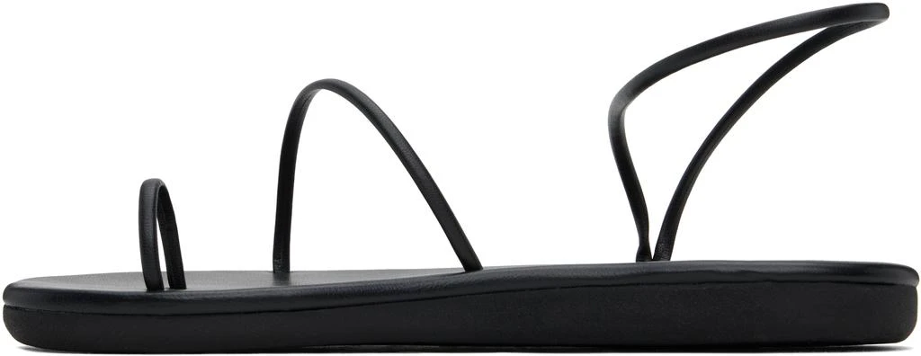 ANCIENT GREEK SANDALS Black Kansiz Sandals 3