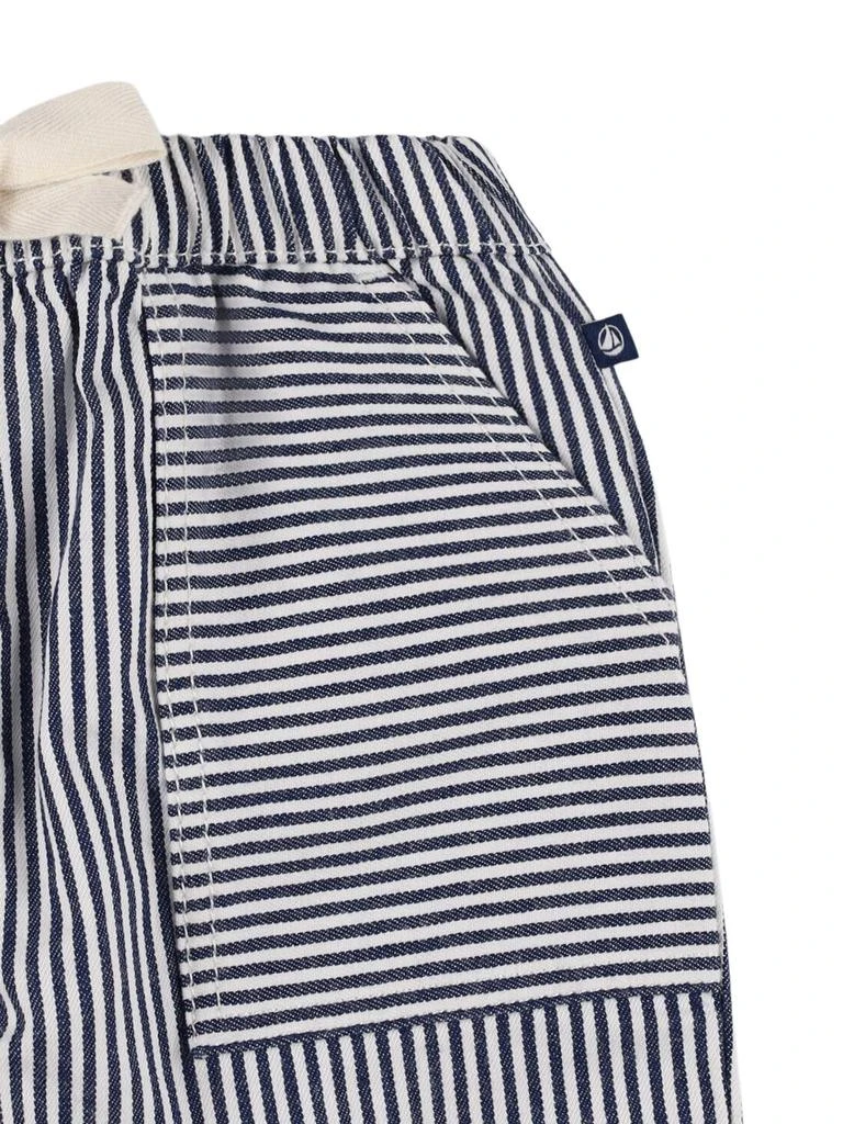 PETIT BATEAU Striped Cotton Blend Pants 1