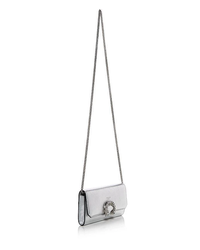 Jimmy Choo Madeline Embellished Buckle Leather Wallet On Chain 4