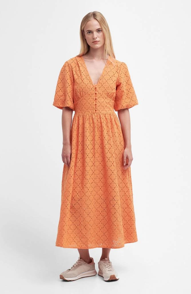 Barbour Kelley Eyelet Cotton Midi Dress 5