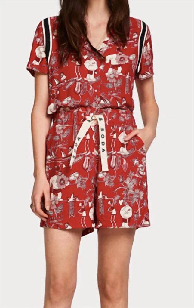 Scotch & Soda Brutus Collab Shorts In Red 3
