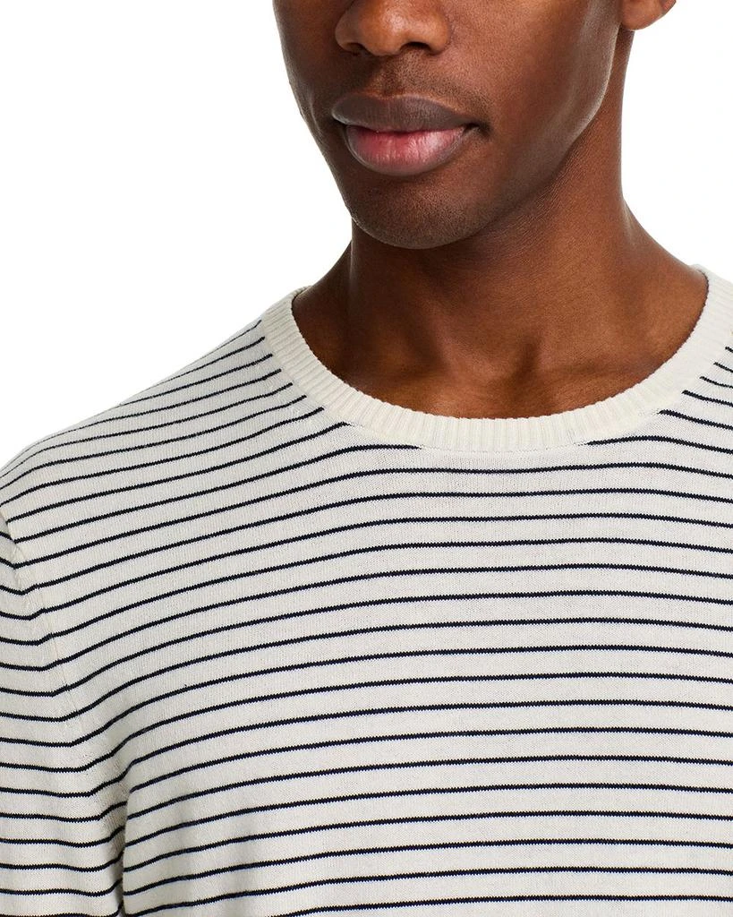 The Men's Store at Bloomingdale's Cotton Cashmere Striped Crewneck Sweater - Exclusive 6