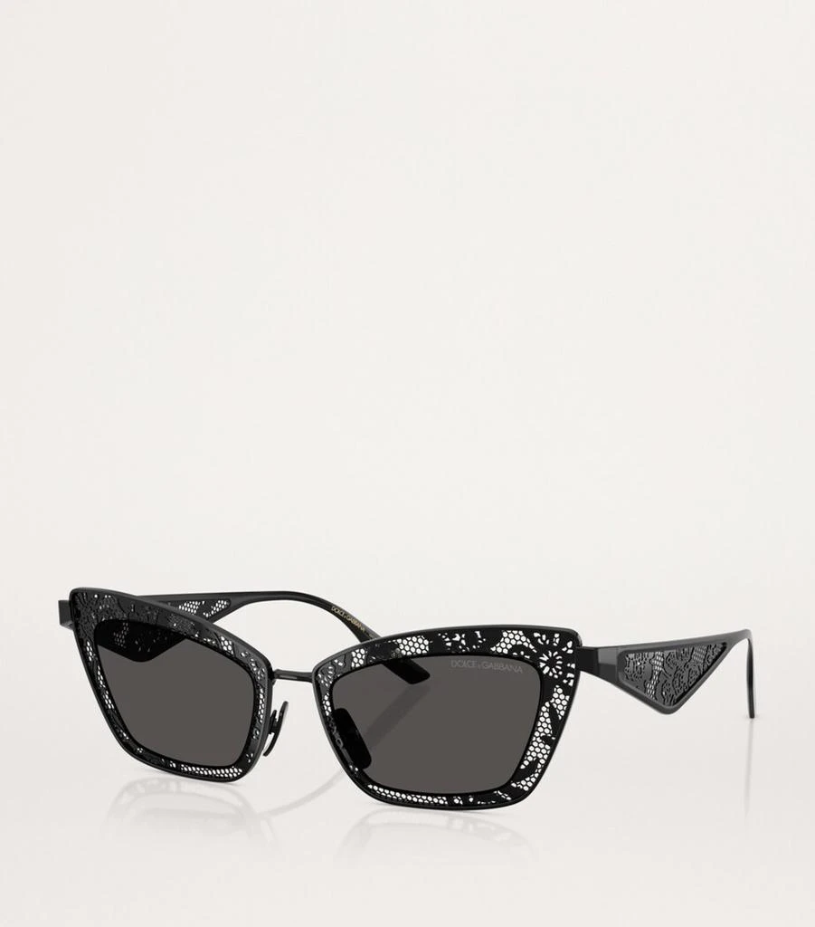 Dolce & Gabbana Steel Cat Eye Sunglasses 2