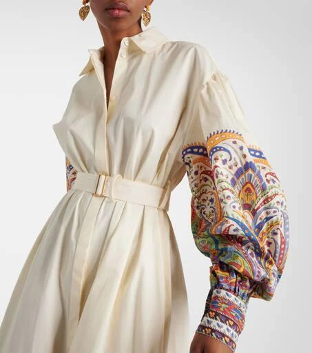 ETRO Paisley cotton poplin shirt dress 4