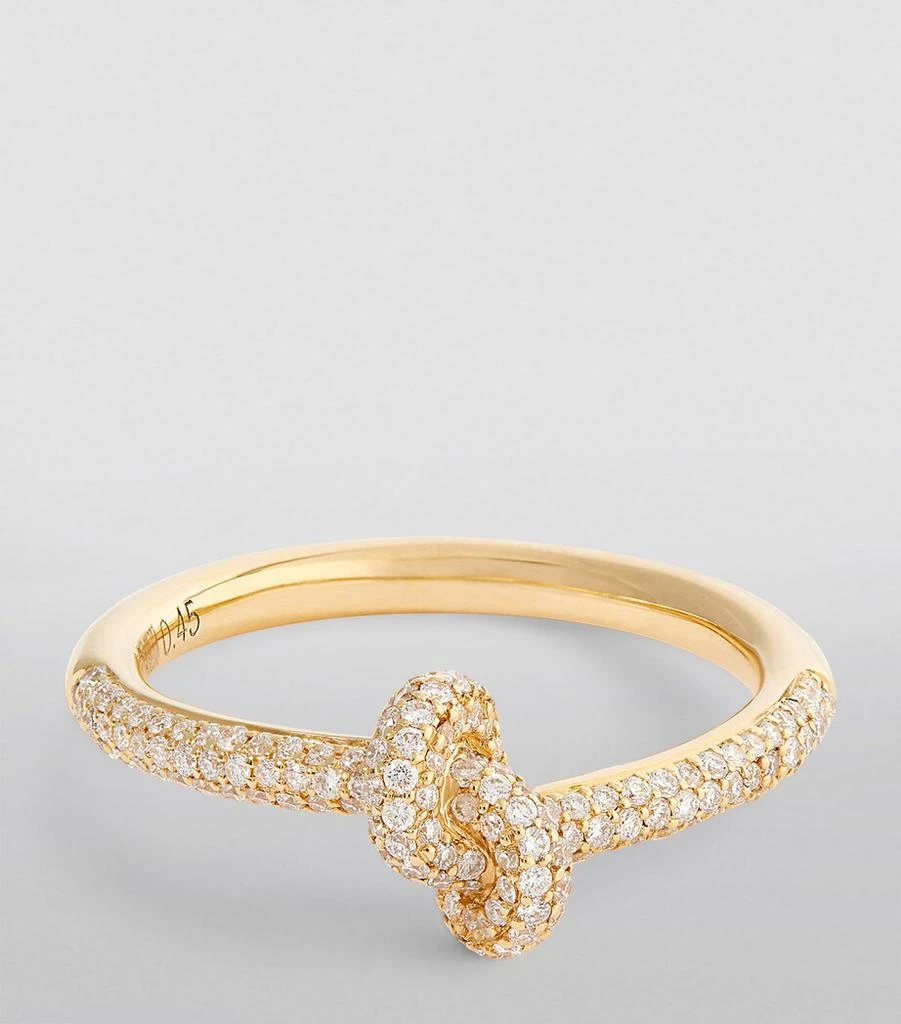 Engelbert Yellow Gold and Diamond The Legacy Knot Ring 3