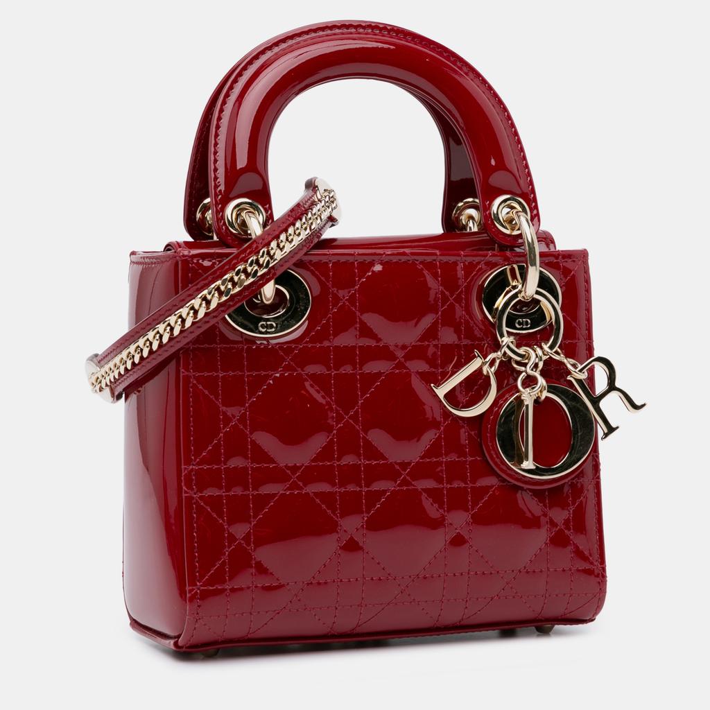 Dior Dior Mini Patent Cannage Lady Dior