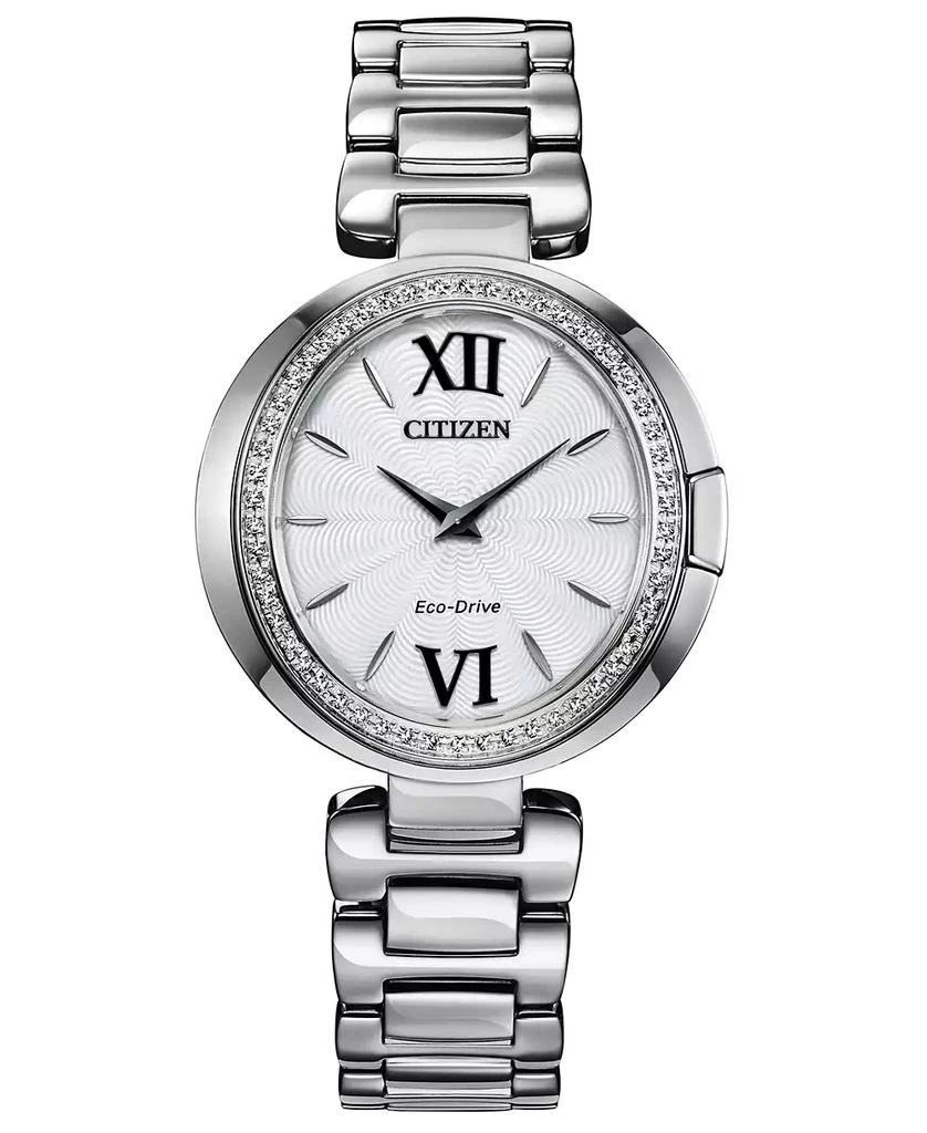 Citizen Eco-Drive Women's Capella Stainless Steel Bracelet Watch 34mm 1