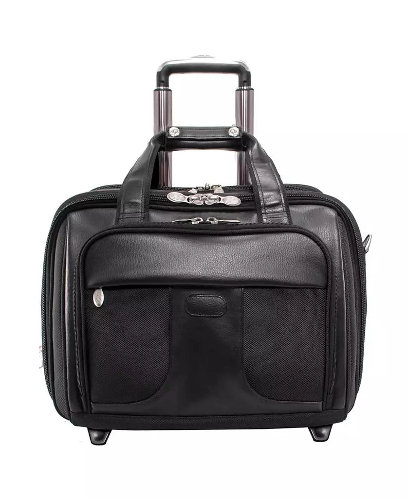 McKlein Chicago, 15" Patented Detachable -Wheeled Laptop Briefcase 3