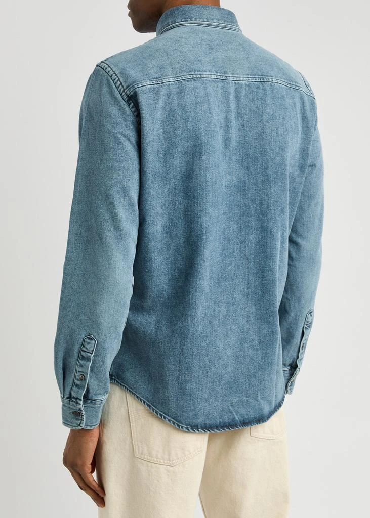 AMI Logo-embroidered denim shirt 3