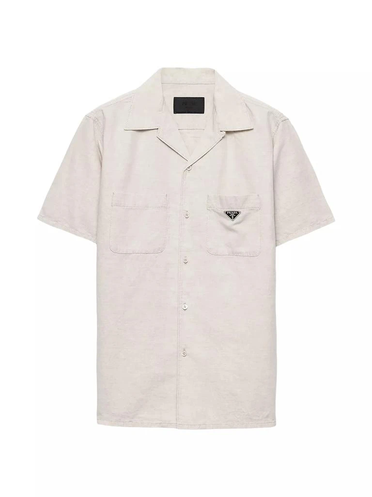 Prada Short-Sleeved Chambray Shirt 1