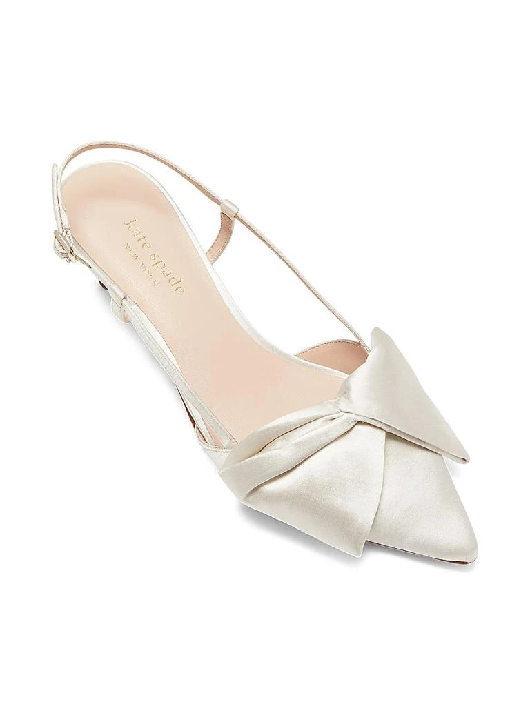 Kate Spade Marseille Bow Satin Slingback Pumps 2