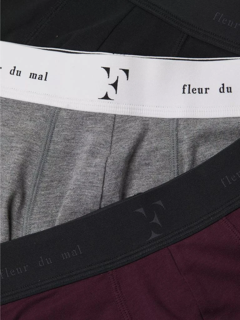 Fleur du Mal Three-Pack Logo Stretch-Cotton Boxer Set 6