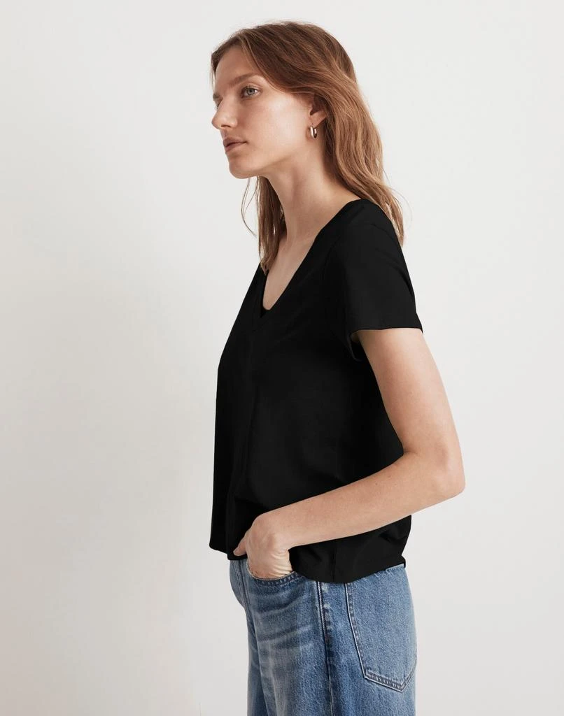 Madewell Softfade Cotton V-Neck Crop Tee 2