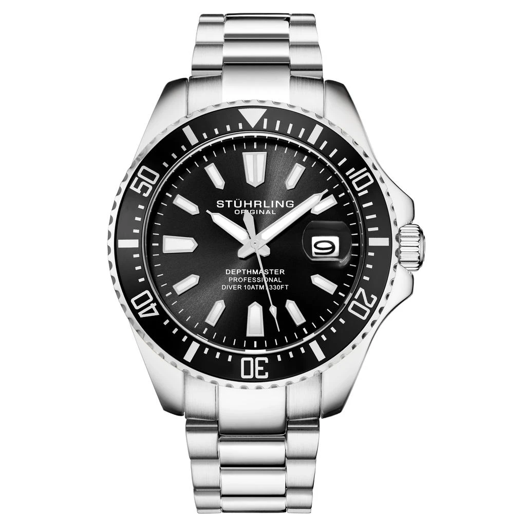 Stuhrling Original Depthmaster 3950A Quartz 42mm Diver 5