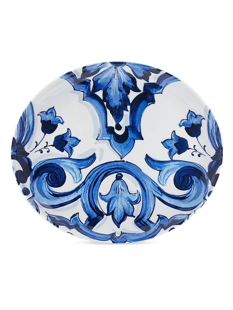 Dolce & Gabbana Blue Mediterraneo Fiore Oval Serving Plate 1