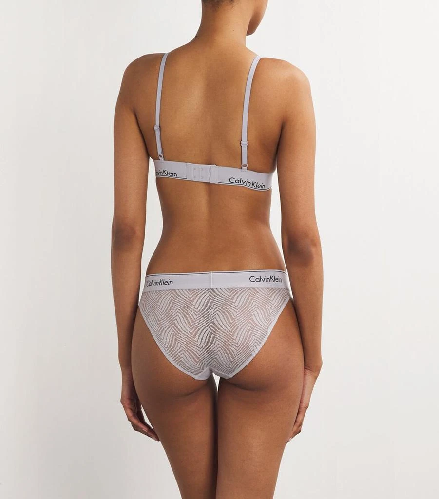Calvin Klein Modern Lace Semi-Sheer Bikini Briefs 3