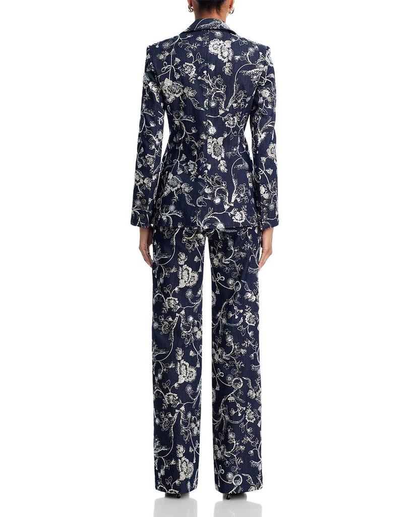 Cinq à Sept Garden Embroidered Denim Cheyenne Blazer 7