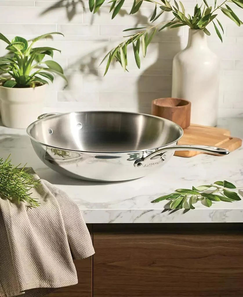Anolon EverLast Stainless Steel 12.5" Tri-Ply Clad Stir Fry Pan 2