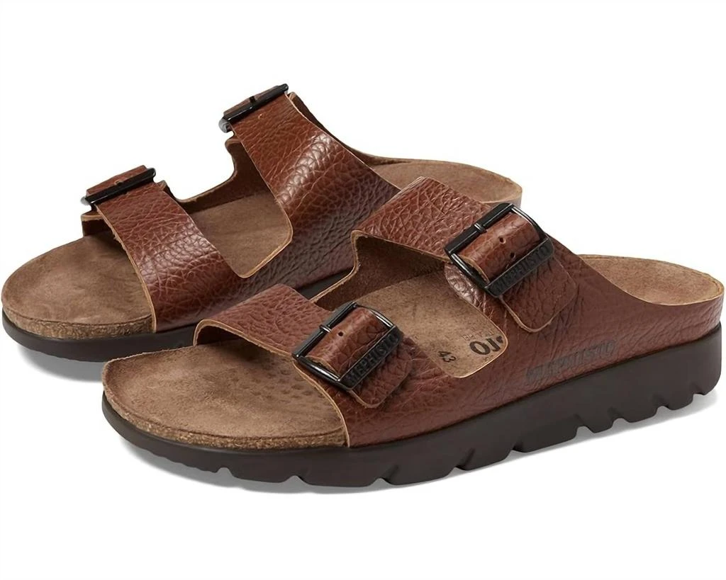 Mephisto Men's Zonder Sandals In Tan Grain Leather 1