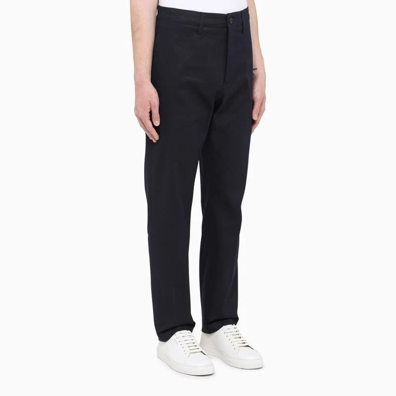 Department 5 Navy gabardine slim trousers 4