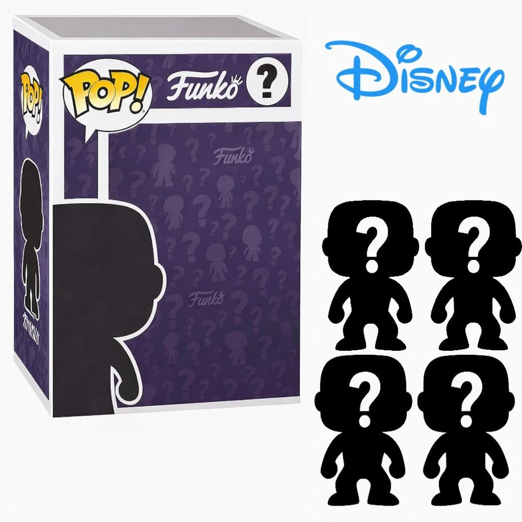 Funko Set of 4 Surprise Mystery Disney Pop! Randomly Selected